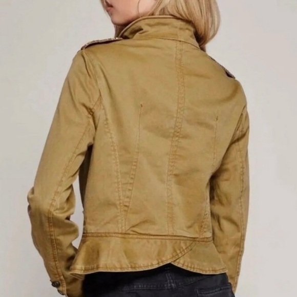 Free People Shrunken Military Jacket - Picture 3 of 11